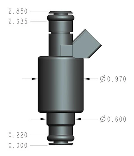 160 lb/hr Performance Fuel Injectors - Set of 8 - 160lb/hr Flow Matched Fuel Injectors - Image 4