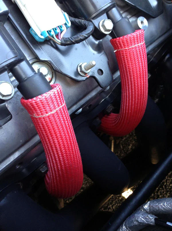 LSx Performance Spark Plug Wire & Heat Boot Combo (Red 45 Wires & Red Boots) - Image 3